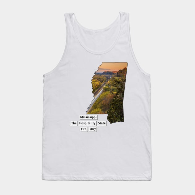 Mississippi USA Tank Top by Designs by Dyer